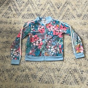 Adidas women’s xs zip up jacket.